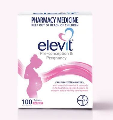 elevit pre conception and pregnancy.